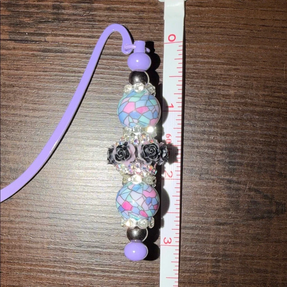 Custom Bookmark with Floral Accents